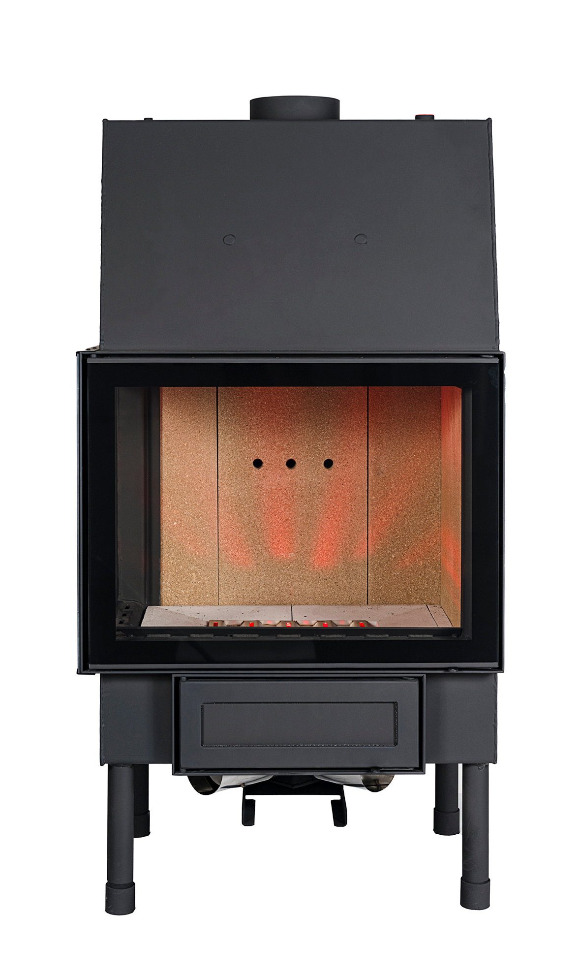 Turbokominek 16 kW Elka Glass Zawias Lewy Ecodesign - obrazek 4