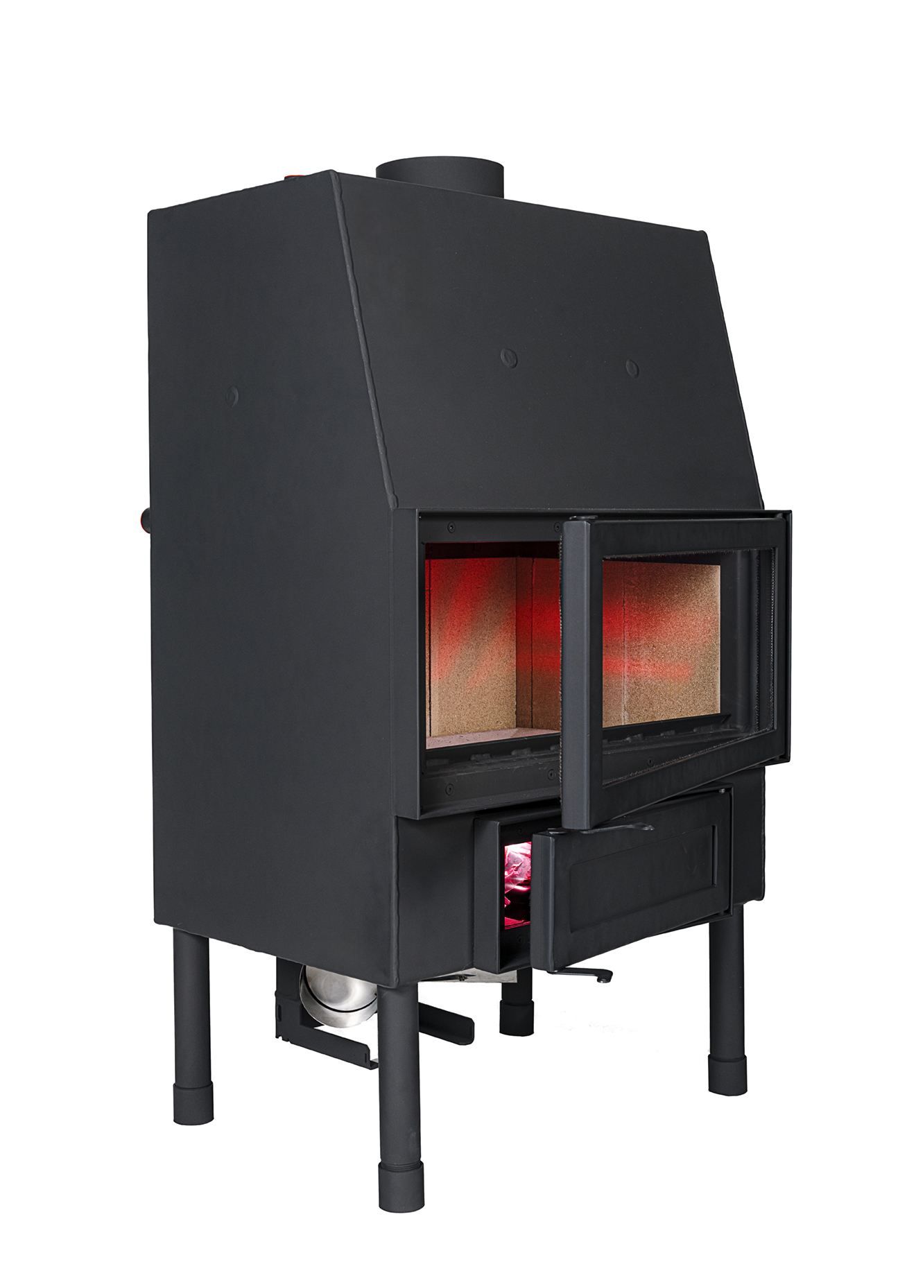 Turbokominek 16 kW Parva Zawias Prawy Ecodesign - obrazek 3