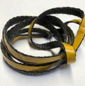 Sznur kominkowy płaski uszczelka pod szybę 10x2 samoprzylepny